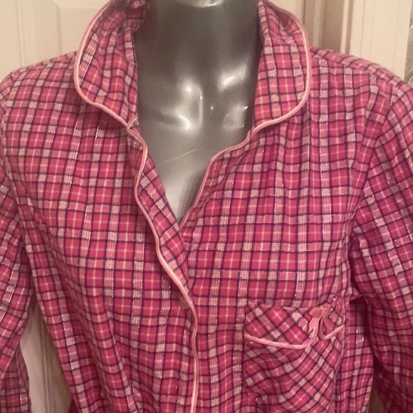 Victoria’s Secret Pink Plaid Night Sleep Shirt - Picture 3 of 9